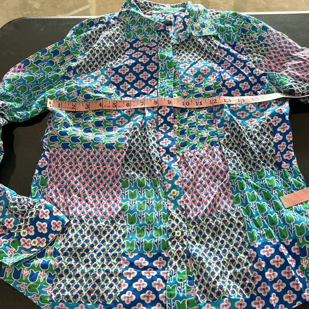 Talbots Medium Petite Tulip Patchwork Blouse. (10… - image 7